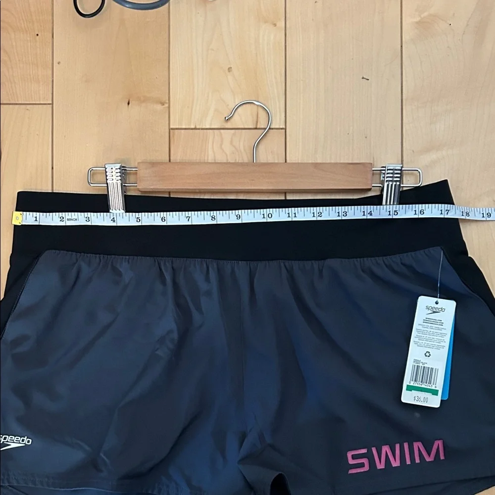 Speedo Women's Black Athletic Swim Shorts Size L - Picture 7 of 11